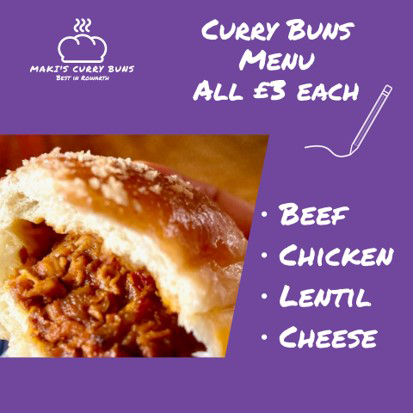 Maki's Curry Buns Menu